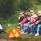 3D Cardboard Bonfire Craft Decoration 16"x13" – DIY Campfire Centerpiece for Classroom, Camping Theme, Kids Crafts & Party Decor
